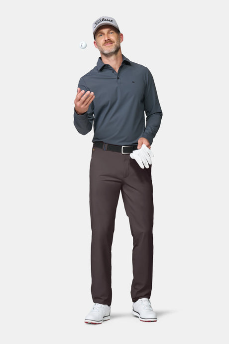 MEYER Golf Trousers - Oakmont 8626 High Performance Stretch - Brown