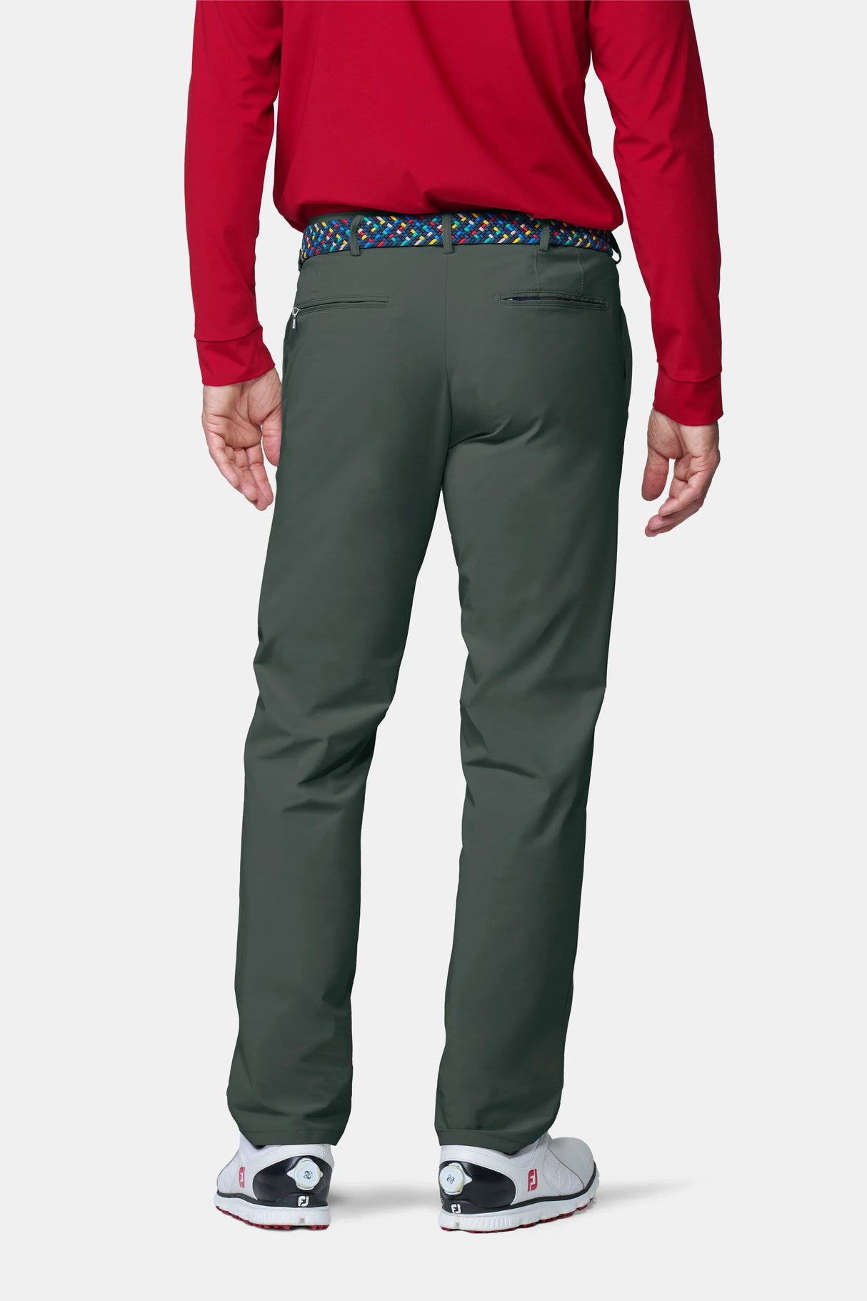 MEYER Golf Trousers - Oakmont 8626 High Performance Stretch - Olive