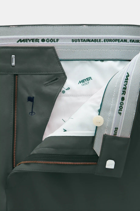 MEYER Golf Trousers - Oakmont 8626 High Performance Stretch - Olive