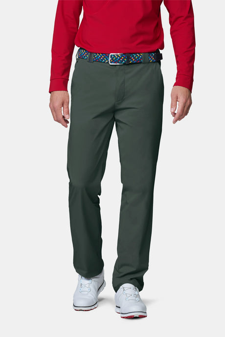 MEYER Golf Trousers - Oakmont 8626 High Performance Stretch - Olive