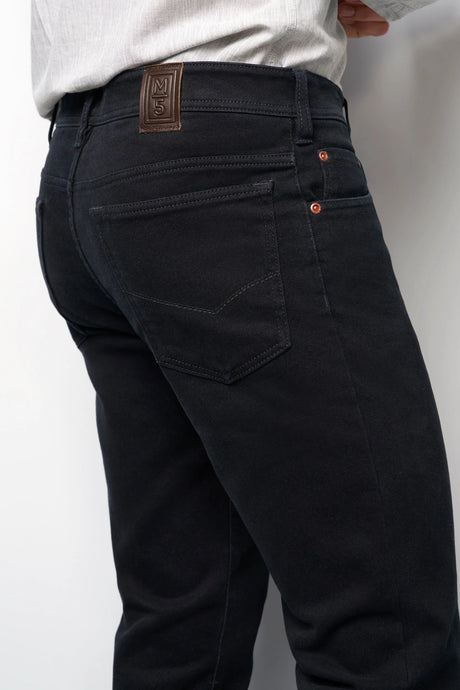 MEYER M5 Jeans – 6267 Modern Fit – Hand-Finished Organic Denim – Black