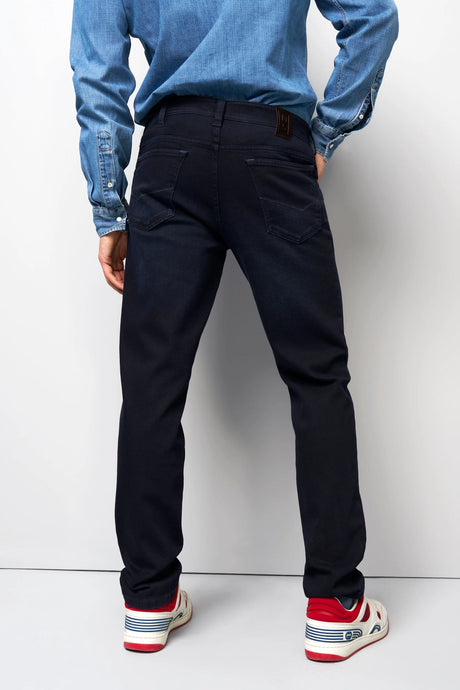 MEYER M5 Jeans – 6267 Modern Fit – Hand-Finished Organic Denim – Dark Blue
