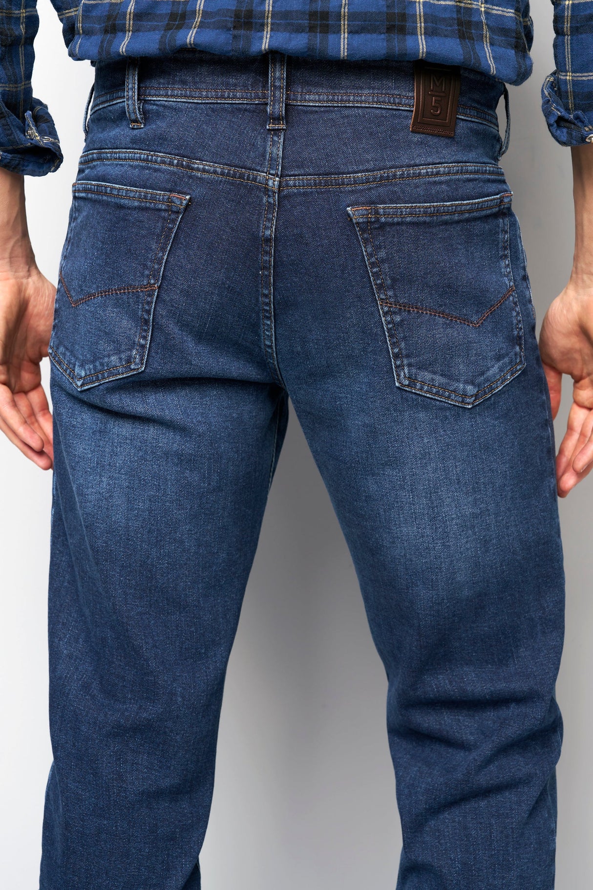 MEYER Jeans – M5 6267 Modern Fit – Hand-Finished Organic Denim – Stone Blue