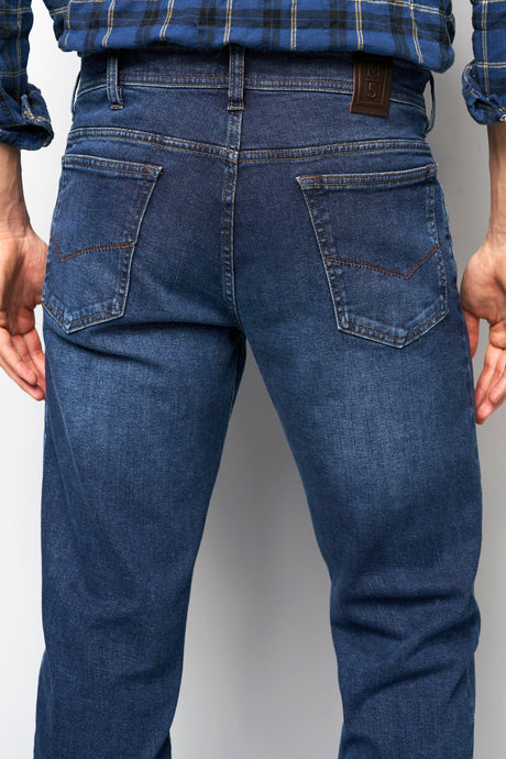 MEYER Jeans – M5 6267 Modern Fit – Hand-Finished Organic Denim – Stone Blue