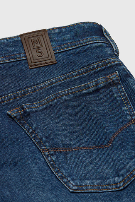 MEYER M5 Jeans – 6267 Modern Fit – Hand-Finished Organic Denim – Stone Blue