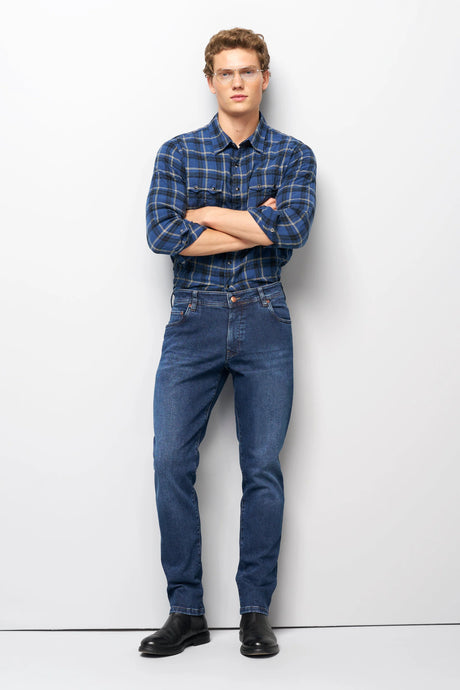MEYER M5 Jeans – 6267 Modern Fit – Hand-Finished Organic Denim – Stone Blue