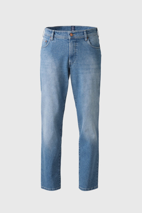 MEYER Jeans – M5 6268 Modern Fit – Super Stretch Hand-Finished Denim – Light Blue