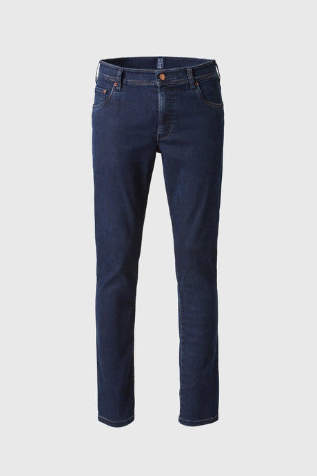 MEYER Jeans – M5 6283 Modern Fit – Multicolour Stitch Stretch Denim – Blue