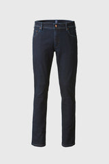 MEYER Jeans – M5 6288 Modern Fit – Multicolour Stitch Super Stretch Denim – Overdyed Dark Blue