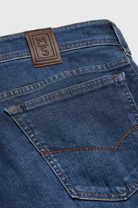 MEYER Jeans – M5 6291 Modern Fit – Hand-Finished Organic Stretch Denim – Blue Stone