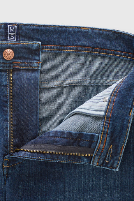 MEYER M5 Jeans – 6291 Modern Fit – Hand-Finished Organic Stretch Denim – Blue Stone