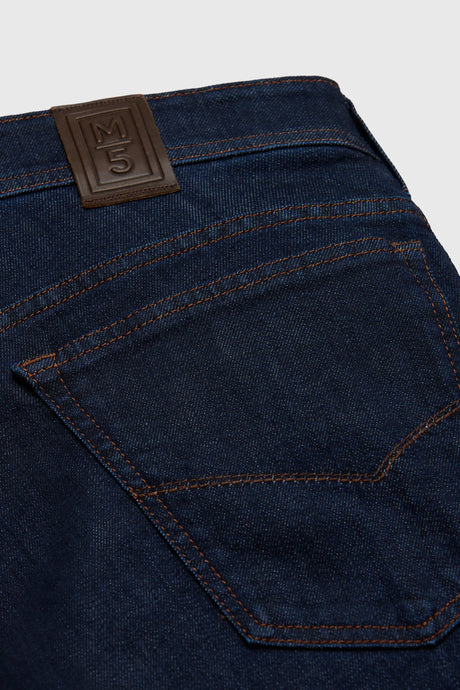 MEYER Jeans – M5 6291 Modern Fit – Hand-Finished Organic Stretch Denim – Dark Blue Stone