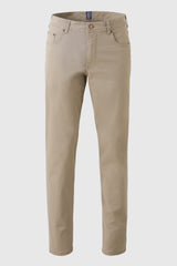 MEYER M5 6001 Soft Twill Organic Cotton Stretch Chinos - Beige
