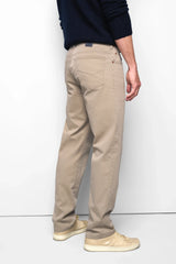 MEYER M5 6001 Soft Twill Organic Cotton Stretch Chinos - Beige