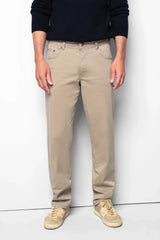 MEYER M5 6001 Soft Twill Organic Cotton Stretch Chinos - Beige