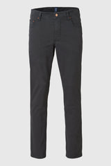 MEYER M5 6001 Soft Twill Organic Cotton Stretch Chinos - Charcoal