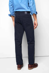 MEYER M5 6001 Soft Twill Organic Cotton Stretch Chinos - Navy