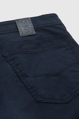 MEYER M5 6001 Soft Twill Organic Cotton Stretch Chinos - Navy