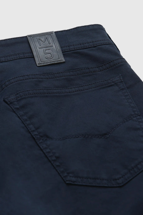 MEYER M5 6001 Soft Twill Organic Cotton Stretch Chinos - Navy