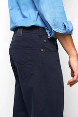 MEYER M5 6001 Soft Twill Organic Cotton Stretch Chinos - Navy
