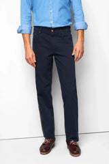 MEYER M5 6001 Soft Twill Organic Cotton Stretch Chinos - Navy