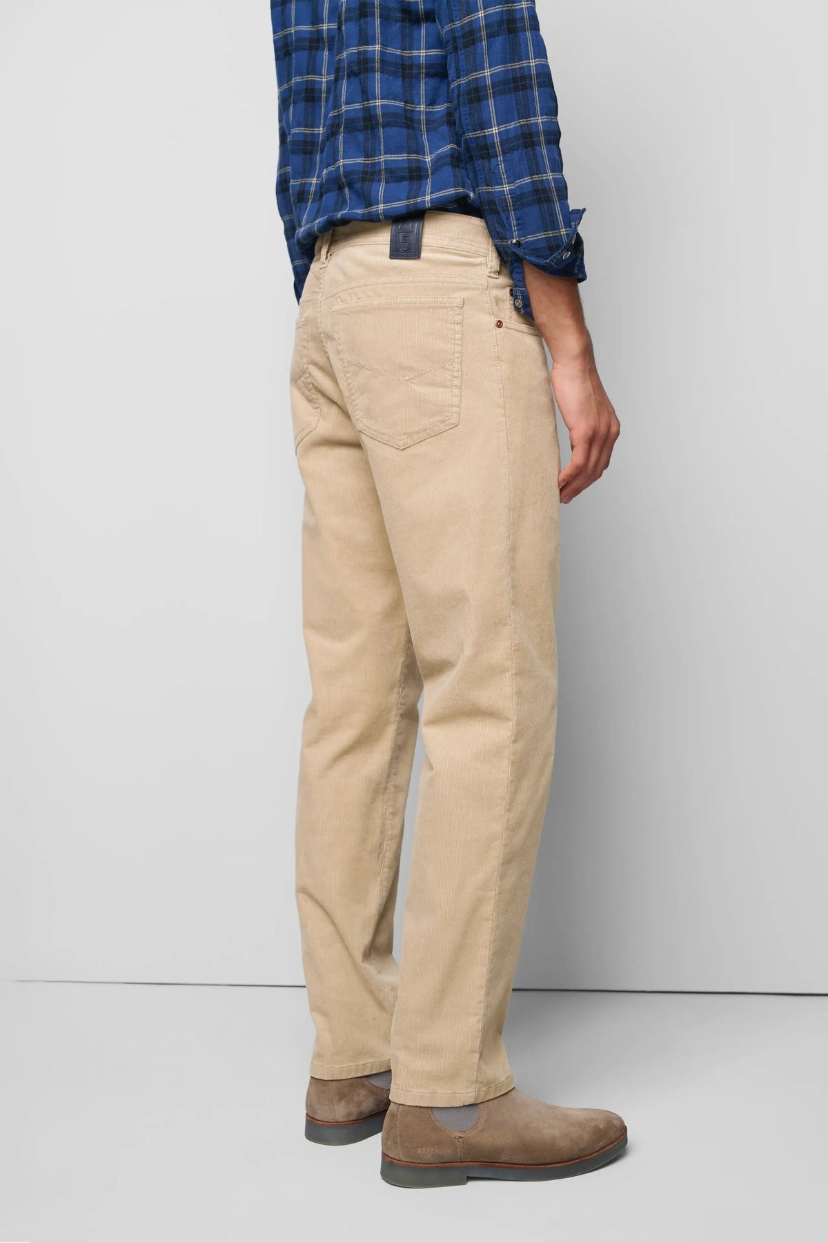 MEYER M5 6599 Fine Cord Organic Cotton Stretch Chinos - Beige