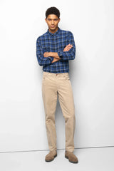MEYER M5 6599 Fine Cord Organic Cotton Stretch Chinos - Beige