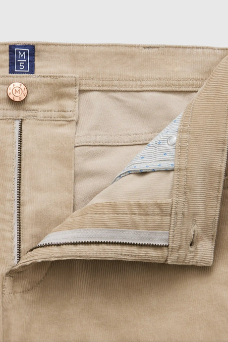 MEYER M5 6599 Fine Cord Organic Cotton Stretch Chinos - Beige