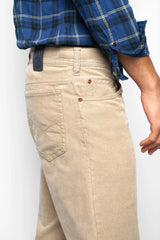 MEYER M5 6599 Fine Cord Organic Cotton Stretch Chinos - Beige
