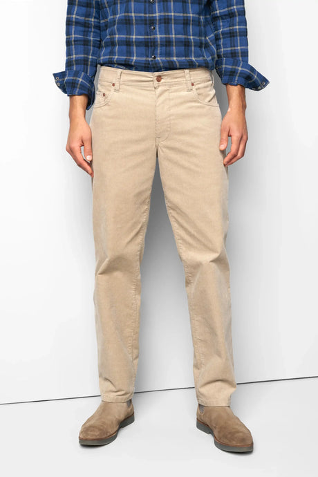 MEYER M5 6599 Fine Cord Organic Cotton Stretch Chinos - Beige