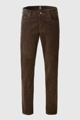 MEYER M5 6599 Fine Cord Organic Cotton Stretch Chinos - Brown