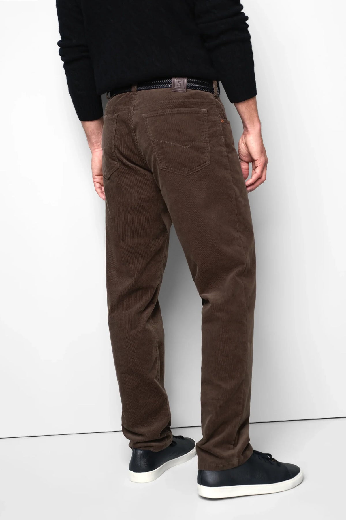 MEYER M5 6599 Fine Cord Organic Cotton Stretch Chinos - Brown