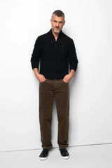 MEYER M5 6599 Fine Cord Organic Cotton Stretch Chinos - Brown