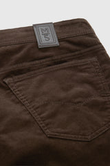 MEYER M5 6599 Fine Cord Organic Cotton Stretch Chinos - Brown