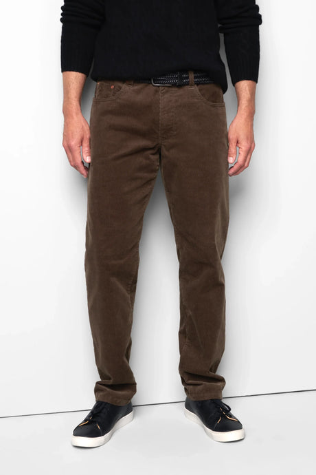 MEYER M5 6599 Fine Cord Organic Cotton Stretch Chinos - Brown