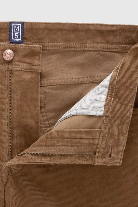 MEYER M5 6599 Fine Cord Organic Cotton Stretch Chinos - Camel
