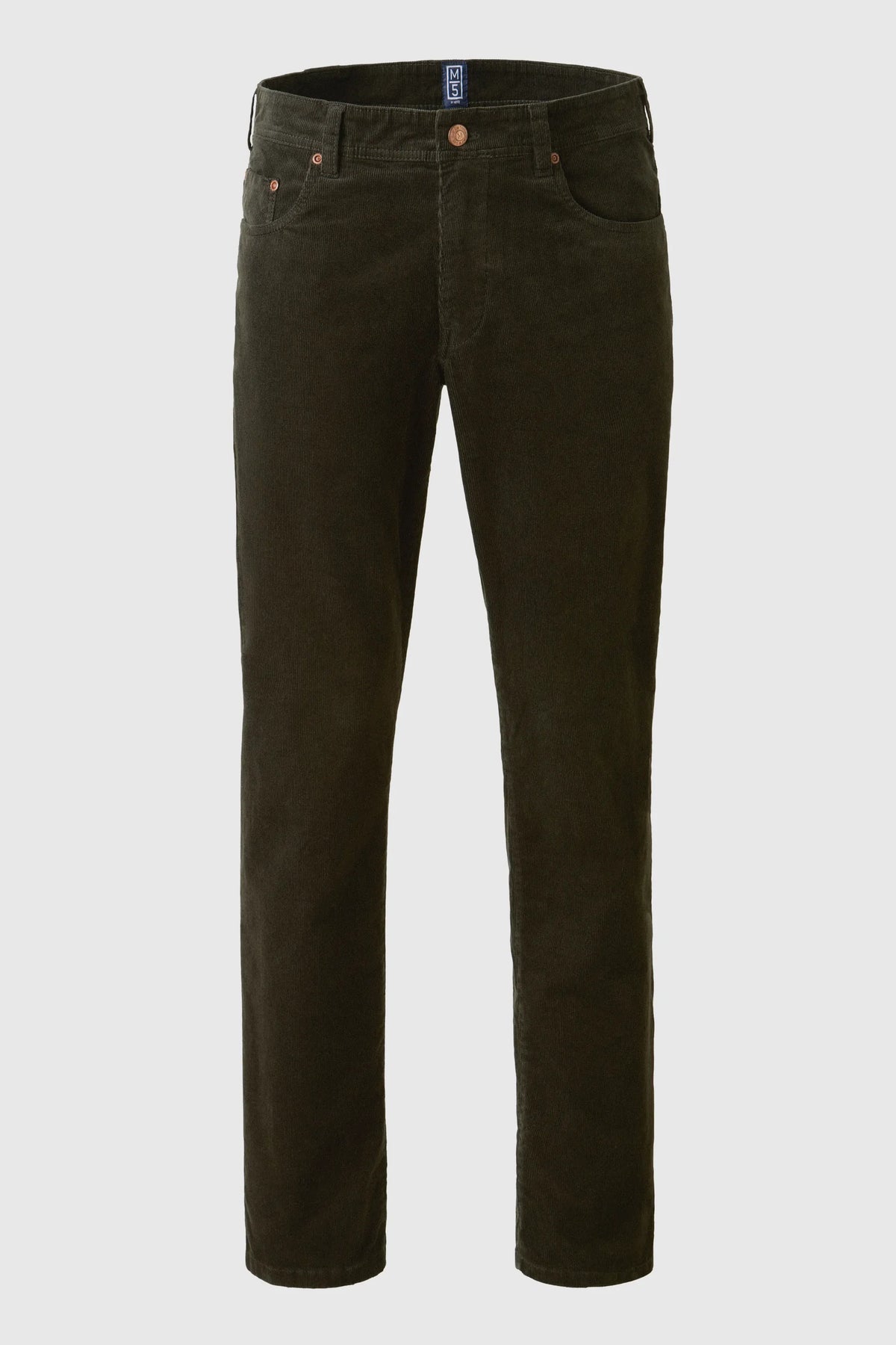 MEYER M5 6599 Fine Cord Organic Cotton Stretch Chinos - Dark Green