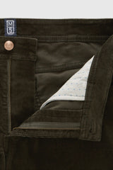 MEYER M5 6599 Fine Cord Organic Cotton Stretch Chinos - Dark Green