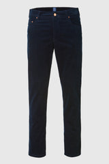 MEYER M5 6599 Fine Cord Organic Cotton Stretch Chinos - Navy