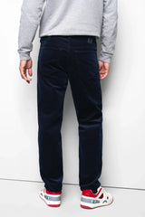 MEYER M5 6599 Fine Cord Organic Cotton Stretch Chinos - Navy