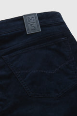 MEYER M5 6599 Fine Cord Organic Cotton Stretch Chinos - Navy