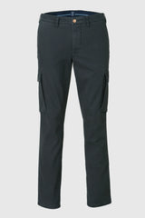 MEYER M5 Cargo Trousers - 6516 Organic Cotton Stretch - Charcoal