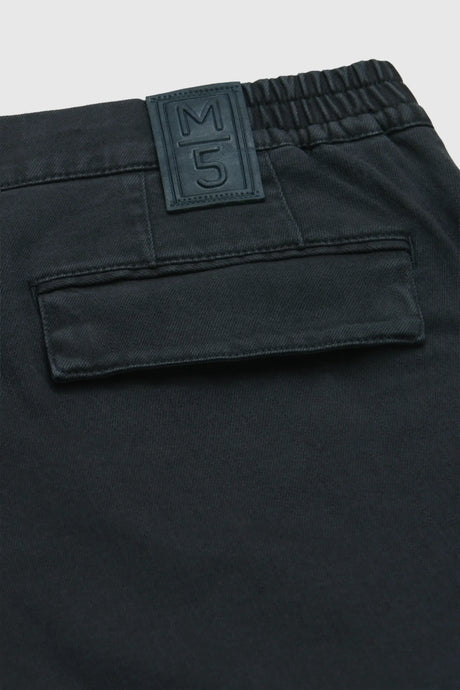 MEYER M5 Cargo Trousers - 6516 Organic Cotton Stretch - Charcoal