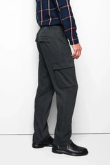 MEYER M5 Cargo Trousers - 6516 Organic Cotton Stretch - Charcoal