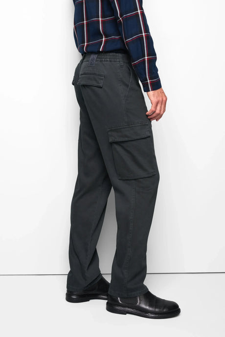 MEYER M5 Cargo Trousers - 6516 Organic Cotton Stretch - Charcoal