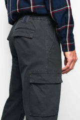 MEYER M5 Cargo Trousers - 6516 Organic Cotton Stretch - Charcoal