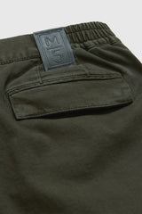 MEYER M5 Cargo Trousers - 6516 Organic Cotton Stretch - Dark Olive