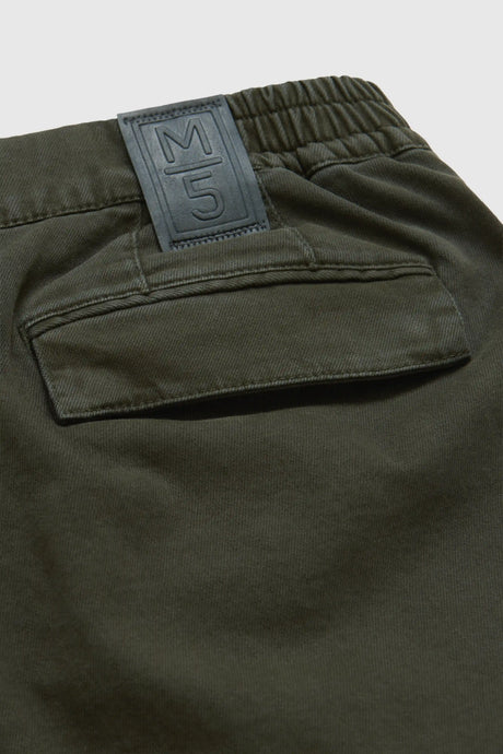 MEYER M5 Cargo Trousers - 6516 Organic Cotton Stretch - Dark Olive