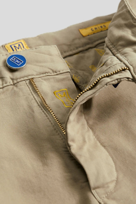MEYER M5 Chinos - 6001 Soft Stretch Cotton Slim - Beige