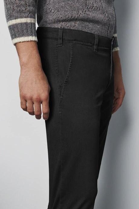 MEYER M5 Jeans - 6001 Soft Stretch Cotton Chinos - Black Meyer